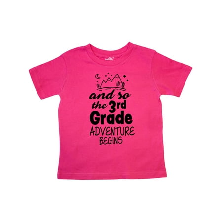 

Inktastic The 3rd Grade Adventure Begins Gift Toddler Boy or Toddler Girl T-Shirt