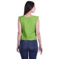 thumbnail image 3 of Moomaya Ruffle Blouses Women Printed Sleeveless Cotton Jersey Summer Tops Women, 3 of 5