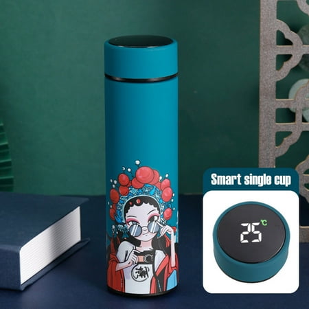 

bvgfsahne Chinese Styles Nationals Tides Smarts Thermoses Mug Frosted Male And Female Arts Tea Making Stainless Steel Mug