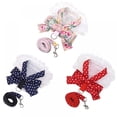 thumbnail image 5 of Dog Bowknot Harness Set Cute Kitten Harness And Leash Set For Dogs Cat Chihuahua Lace Print Party Vest, 5 of 6