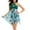 Green-14, variant on Lopeceal Swimsuit for Women Floral Printed Drawstring Swimwear Two Piece Bathing Suits Tummy Control Sliming High Waisted Suit