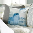 thumbnail image 4 of Balliano Woven Modern Pillow Cover in White, Pale Blue, 4 of 5