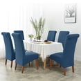 thumbnail image 3 of Flmtop Chair Cushion Super Soft Wear Resistant Polyester Full Cover Dining Room Chair Cover Seat Protector Home Supplies, 3 of 11