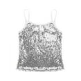 Haitryli Kids Girls Sparkle Sequins Dance Tops Camisole Shirt Tank Top
