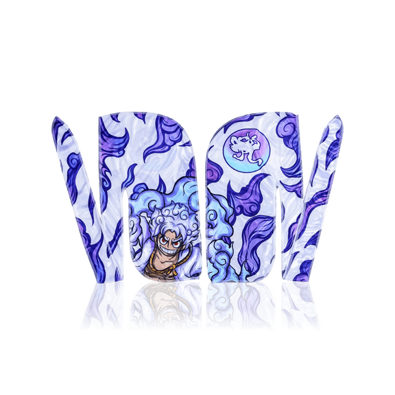 Anime Silk Durag - Designer Art Durags for Men and Women with Long Tails and Quadruple Stitching, Smooth Silky Satin Fabric Headband