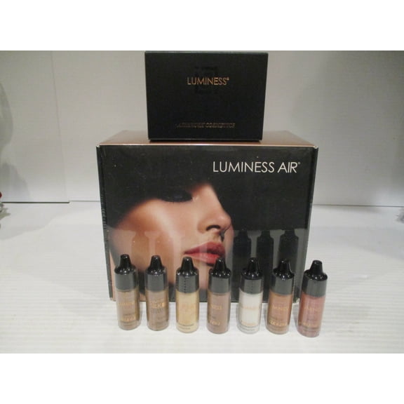 Luminess Air Basic Airbrush Makeup Kit and 9-Piece Silk 4-In-1 Airbrush Foundati