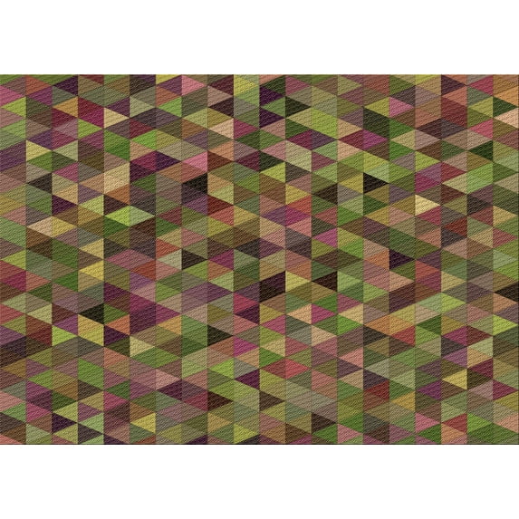 Ahgly Company Machine Washable Indoor Rectangle Transitional Red Brown Area Rugs, 5' x 7'