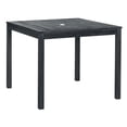 thumbnail image 5 of SAFAVIEH Montclair Outdoor Modern 5 Piece Dining Set with Cushion, Dark Slate Grey/Beige, 5 of 6