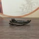 thumbnail image 1 of Antique-style lotus leaf frog backflow incense holder, a small ornament for home decoration, tea pet, tea ceremony decoration, frog incense holder., 1 of 4
