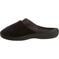 thumbnail image 7 of Isotoner Women's Microterry PillowStep Satin Cuff Clog Slippers - 96000 (Black, 5.5 - 6), 7 of 7