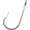 5/0, variant on Fishing Hooks Saltwater Tuna Hooks, 15pcs Stainless Steel Big Game Hooks Forged Ringed Extra Strong Saltwater Fishing Tackle for Salmon Tuna Fishing