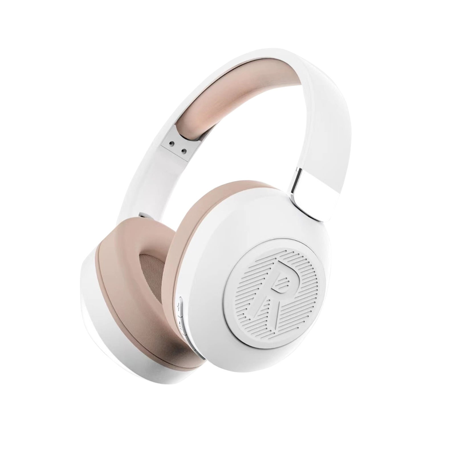 Wireless Bluetooth Headphones Over Ear 65H Playtime HiFi Stereo Headset with Microphone and 6EQ Modes Foldable Bluetooth V5.3 Headphones for Travel Smartphone Computer Laptop,White