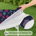 thumbnail image 5 of Practical and Pretty Round Table Cover, Boho Floral Design with Elastic Edge, Fits 52 54 56 Inch Tables in Kitchen or Patio, 5 of 7