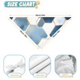 thumbnail image 6 of Dog Bandana 2 Pack,Blue White Gold Hexagon Marble Pattern Bandanas for Dogs,Cat Bandana,Small/ Large Dog Bandana 2 Size,Dog Bandanas, 6 of 6