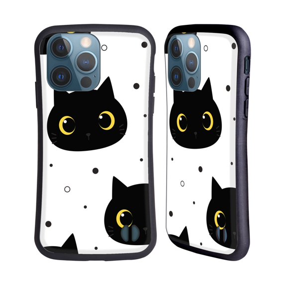 Head Case Designs Officially Licensed Haroulita Magick - Tarot - Mystical Black Cat Hybrid Case Compatible with Apple iPhone 13 Pro