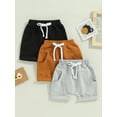 Maemukilabe Infant Baby Boy Summer Shorts 3Pack Toddler Shorts Boys