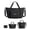 Black, variant on Travel Backpack, 30L Flight Approved Carry on Backpack, 17.3 Inch TSA Personal Item Suitcase for Travel, Quilted Black