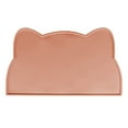 thumbnail image 2 of Gifts Dianli Non Spill Non Slip Pet Silicone Placemat Waterproof Easy Clean Raised Edge Feeding Mat for Cat Dog Food Water Bowls Cute Cat Head Shape Blue Gray Pink 44x24cm Christmas Gift, 2 of 6