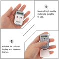 thumbnail image 3 of 2 Pcs Mini Calculator Keychain Portable Cute Cartoon Calculator Electronic Pocket Calculator with Keyring Kids Student School Supplies Key Decoration (Gray), 3 of 8