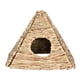 thumbnail image 4 of Casa de hierba para conejos, jaula tejida para conejos, nido de cama para casa de conejos hecho a mano en , cabaña escondida tejida plegable, 4 of 9
