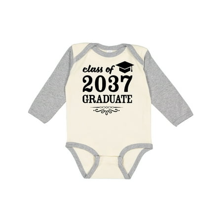 

Inktastic Class of 2037 Graduate with Graduation Cap Gift Baby Boy or Baby Girl Long Sleeve Bodysuit
