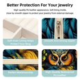 thumbnail image 3 of Owl Travel Portable Square Jewelry Stand, Earring Organizer, Ring Storage, Necklace Holder, Bracelet Stand - Suitable for Girls and Women, Travel Organizer Jewelry Boxes, 3 of 6