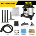 thumbnail image 3 of Stanley SL18115 Portable Stainless Steel 5 Gallon Wet Dry Floor Vacuum & Blower, 3 of 8