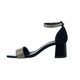 thumbnail image 3 of Zapatillas Abiertas Mujer Casual Formal Piedras Tacón Ancho negro 25 Love Clasben 024D2J, 3 of 7
