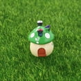 thumbnail image 2 of Micropaisaje decorativo de casa de hongos, miniaturas, terrario, mini casa, decoración DIY, encantadores adornos de musgo con forma de hongo, accesorios (verde), 2 of 7