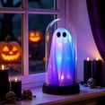 thumbnail image 6 of Orangide Halloween Decor Ghost Night Lamp Creative Spooky Glass Cover Small Night Light Battery Operated Funny Scary Atmosphere for Tabletop, 6 of 8