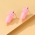 thumbnail image 2 of Par de pendientes de oreja de animales de dibujos animados lindos divertidos de moda pequeños Eccomum CH1699-Triceratops, 2 of 5