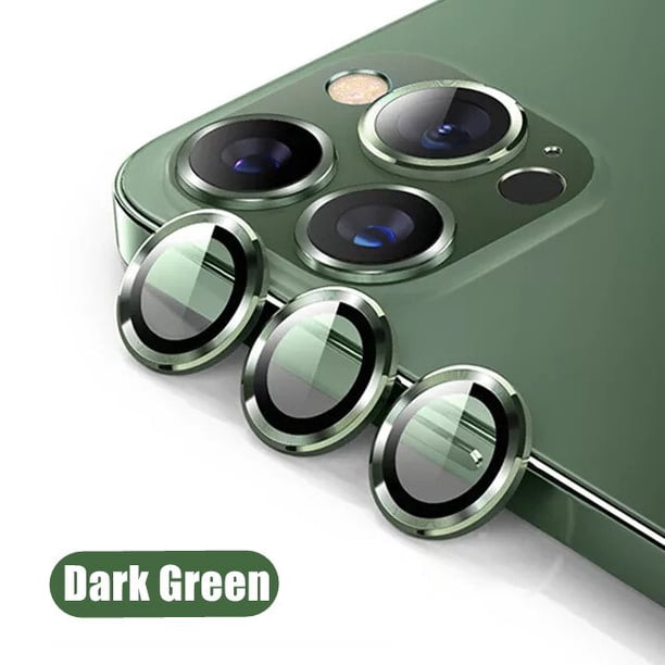 Protector de lente de cámara para IPhone 11, 12, 13, 14 Pro Max, Protector de anillo de Metal, vidrio de lente para IPhone 12, 13 Mini, 14Plus, 14Pro Max
