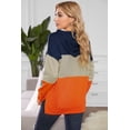 thumbnail image 4 of Melyum Color Block Casual Hoodies for Women Long Sleeve Drawstring Pullover Sweatshirts with Pocket Tunic Tops, 4 of 5