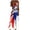 Multicolor#sun dresses women, variant on Feancey Womens American Flag Dresses V Neck Spaghetti Strap Beach Sundress 4th of July Novelty Printed Maxi Dresses Flowy Patriotic Dress Multicolor S
