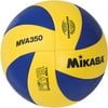 Mikasa MVA350 Olympic Replica Varsity Outdoor Volleyball, Blue/Yellow