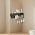 thumbnail image 4 of Car Bon Steel Utensil Rack - Space Saving Kitchen Organizer with Hooks and Hanging Bar for Efficient Storage Solutions, 4 of 4