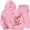 Pink, variant on SGMVNU Girls Sweatsuit Set 2 Piece Outfits Boys Hooded Sweatshirt and Jogger Sweatpants Tracksuit Clothing Set, Size 10-11 Years, Pink