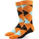 thumbnail image 4 of Calcetines de vestir para hombre grandes y altos, paquete de 6, con rayas de rombos, color oscuro, estilo clásico, tallas 10, 11, 12, 13, 14, 15 y 16, 4 of 7