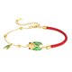 thumbnail image 1 of Pulsera S925 de plata esmaltada con forma de cigarra dorada para mujer, 1 of 2