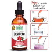 Botanic Choice Cranberry Liquid Extract, Historic Urinary Tract Wellness Supplement for Women, 1 Fl. Oz