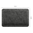 thumbnail image 6 of Placemats Set of 6 Leather Placemats for Kitchen Dining Table Decor Washable Waterproof Table Placemats Wipeable Table Mat Black 17.7*11.8inch, 6 of 6