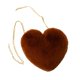 thumbnail image 4 of Bolso de mano ligero con forma de corazón y cadena, elegante, para mujer, para fiesta Marrón, 4 of 9