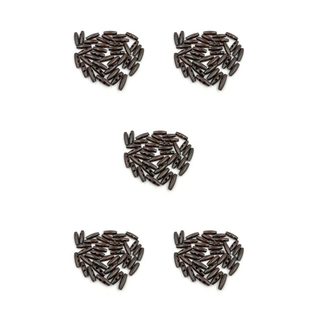 Guardurnaity 50 piezas Botón de palanca Forma de oliva de Estilo simple DIY Artesanía Accesorios de costura Suministros de ropa Botones de Type2 NO2