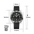 thumbnail image 5 of ADDIESDIVE Men's Automatic Dive Watch - Ceramic Bezel, BGW9 Lume, Sapphire Crystal, NH35A, 200M Water Resistant, 5 of 9