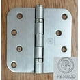 thumbnail image 2 of Penrod Door Hinges - Bright Brass - Ball Bearing 4 inch with 5/8 inch radius - 3 Pack, 2 of 3