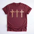 thumbnail image 5 of Cross T-shirt, Faith Shirt, Leopard Cross Tee. Jesus Christian Shirt, God is Good, Church Shirt, 5 of 6