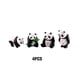 thumbnail image 5 of Yuarrent decorativa de Panda de 4 Uds., adornos lindos, accesorio de Animal, miniaturas de simulación de paisaje, regalo de Micro Decoración del hogar Pequeño, 5 of 6