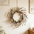 thumbnail image 2 of Spring Wreaths Plastic Material Realistic Appearance Easter Wreath for Home Front Door, Entryway, Easter Decor, 2 of 7