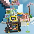 thumbnail image 3 of Blocs de Construction Jouet 1 Ensemble Blocs de Construction Adorables Lisses en Plastique Assemblés Collation de Rue Miniature Petites Particules Blocs de Construction pour Enfants, 3 of 6
