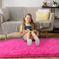 thumbnail image 2 of Arogan Ultra Soft Fluffy Bedroom Rugs For Kids,2.6'x5.3',Hot Pink, 2 of 7